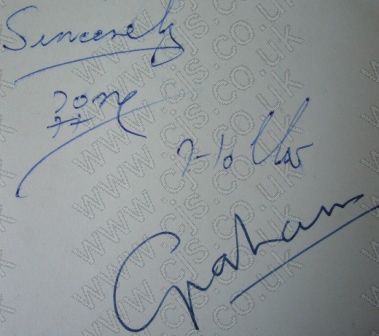 [hollies tony, chaz and graham autograph 1960s]