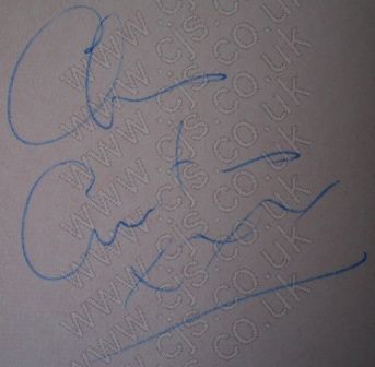 [searchers chris curtis autograph 1960s]