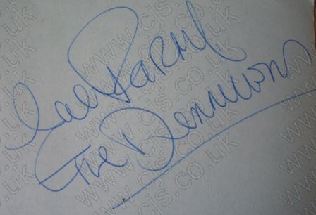[the dennisons autograph 1960s]