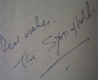 [the springields autograph 1960s]