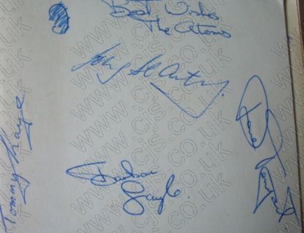 [dane tempest and the atoms barbara gayle john st anthony dane tempest tommy kaye autograph 1960s]
