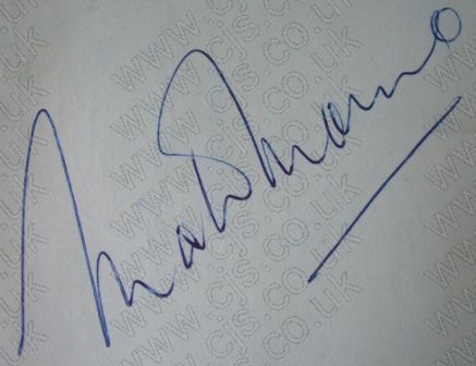 [matt monro autograph 1960s]