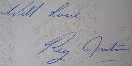 [ray anton autograph 1960s]