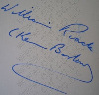 [ken barlow william roach autograph 1960s]