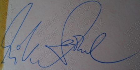 [mike sarne autograph 1960s]