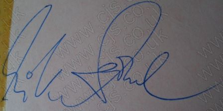 [mike sarne autograph 1960s]