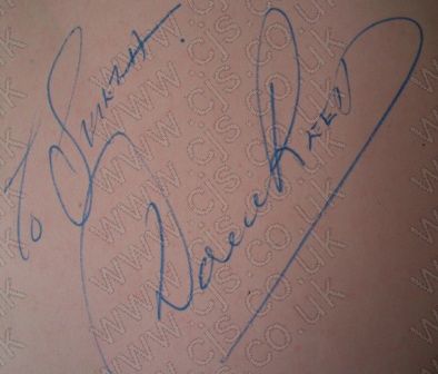 [dave reed autograph 1960s]
