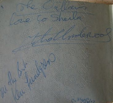 [the outlaws mixk underwood and ken lundgren autograph 1960s]