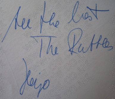 [rattles autograph 1960s]