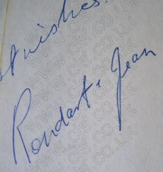 [rondart and jean autograph 1960s]