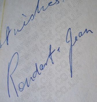 [rondart and jean autograph 1960s]
