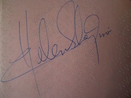 [helen shapiro autograph 1960s]