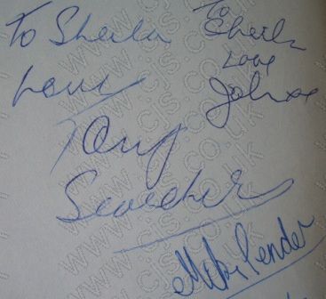 [searchers tony autograph 1960s]