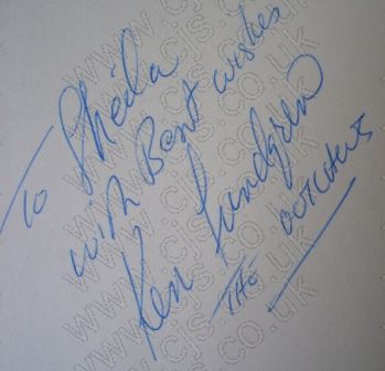 [the outlaws ken lundgren autograph 1960s]