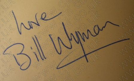 [bill wyman rolling stones autograph 1960s]