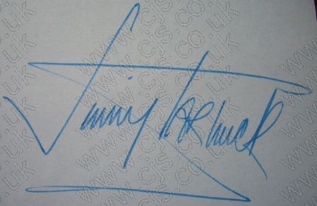 [jimmy tarbuck autograph 1960s]
