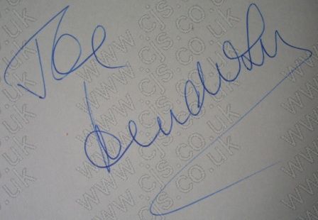 [unknown joe autograph 1960s]